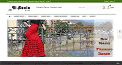 Desktop Screenshot of flamencoelrocio.com